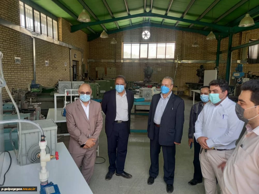 بازدید دکتر موسوی مدیر کل نظارت و ارزیابی دانشگاه فنی و حرفه ای از آموزشکده فنی و حرفه ای پسران گلپایگان(شهداء) 2