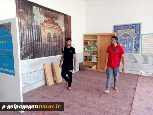 راه اندازی، تجهیز و تکمیل کتابخانه و فضاسازی نمازخانه خوابگاه با مشارکت دانشجویان 4