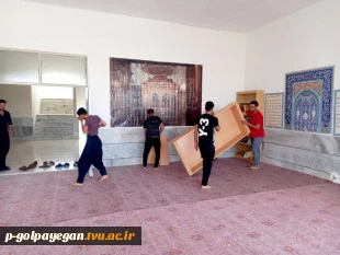راه اندازی، تجهیز و تکمیل کتابخانه و فضاسازی نمازخانه خوابگاه با مشارکت دانشجویان 5