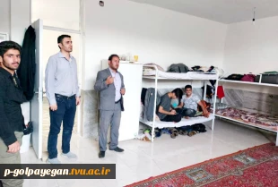 دیدار استاد مشاور آموزشکده فنی و حرفه ای پسران گلپایگان با دانشجویان خوابگاهی  10