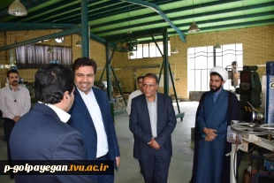 بازدید دکتر عرفان خسرویان رئیس دانشگاه فنی و حرفه ای کشور از بخشهای مختلف اداری و آموزشی مرکز گلپایگان 2
