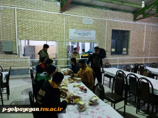 فضای صمیمی سرای دانشجویی آموزشکده فنی و حرفه ای پسران گلپایگان در شب یلدا 2