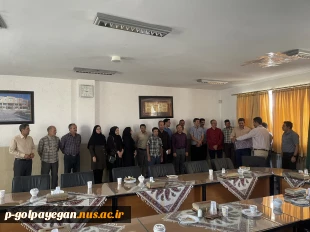 طی مراسمی از خدمات ارزشمند معاون فرهنگی و دانشجویی آموزشکده تجلیل شد.  8
