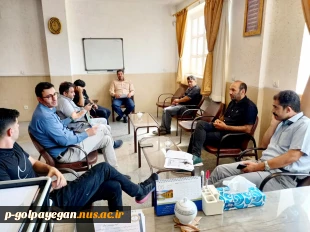 برگزاری جلسه با پیمانکار طبخ و توزیع غذای دانشجویان آموزشکده ملی مهارت گلپایگان 3