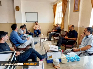 برگزاری جلسه با پیمانکار طبخ و توزیع غذای دانشجویان آموزشکده ملی مهارت گلپایگان 4