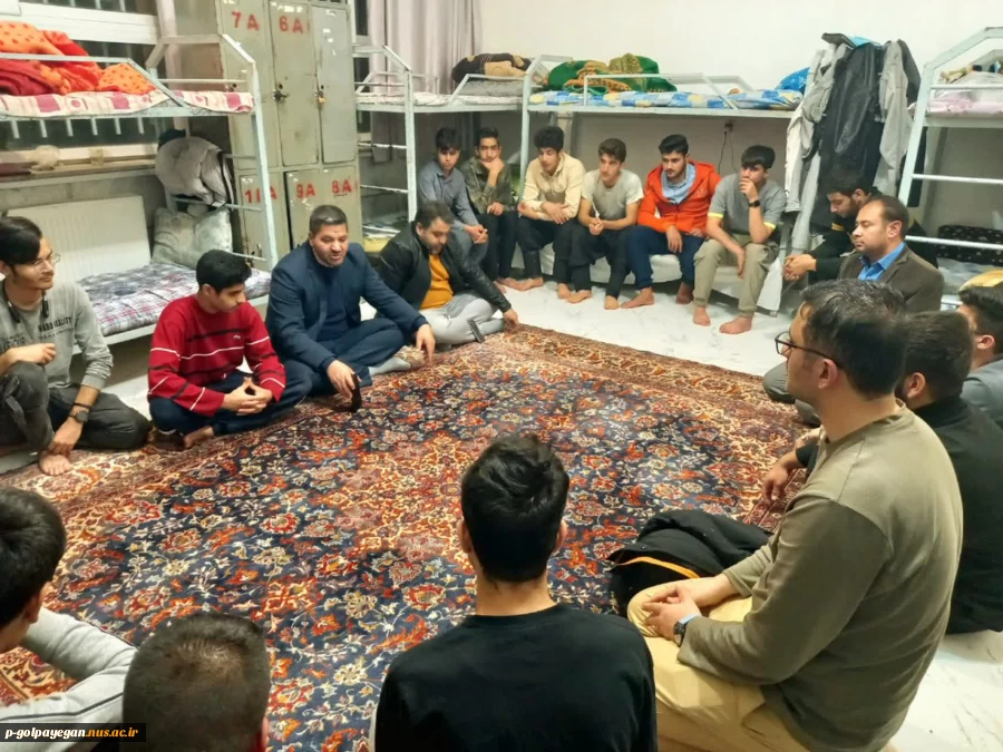 بازدید رئیس و مسئولان آموزشکده از خوابگاه دانشجویی در آستانه روز دانشجو 2