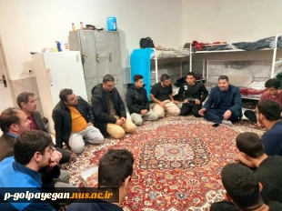 بازدید رئیس و مسئولان آموزشکده از خوابگاه دانشجویی در آستانه روز دانشجو 6