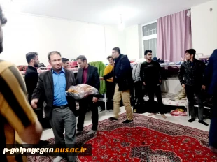 بازدید رئیس و مسئولان آموزشکده از خوابگاه دانشجویی در آستانه روز دانشجو 9