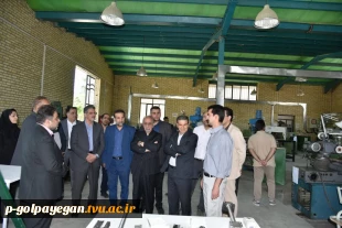 بازدید دکتر زمانی، رئیس دانشگاه ملی مهارت، هیئت همراه و دکتر معظمی، عضو هیئت امنای دانشگاه از آموزشکده پسران گلپایگان 2