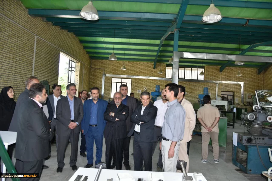 بازدید دکتر زمانی، رئیس دانشگاه ملی مهارت، هیئت همراه و دکتر معظمی، عضو هیئت امنای دانشگاه از آموزشکده پسران گلپایگان 2